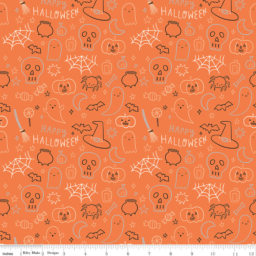Frank and Friends Halloween Icons Orange by My Minds Eye