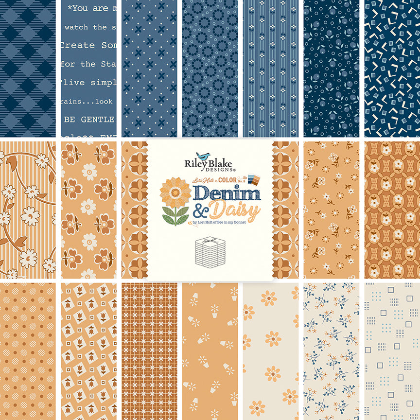 Denim & Daisy Fat Quarter Bundle by Lori Holt