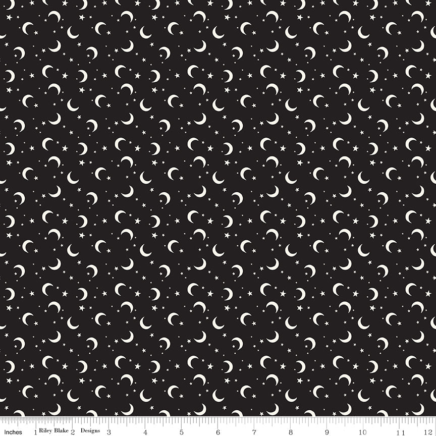 Frank and Friends Moon & Stars Black by My Minds Eye