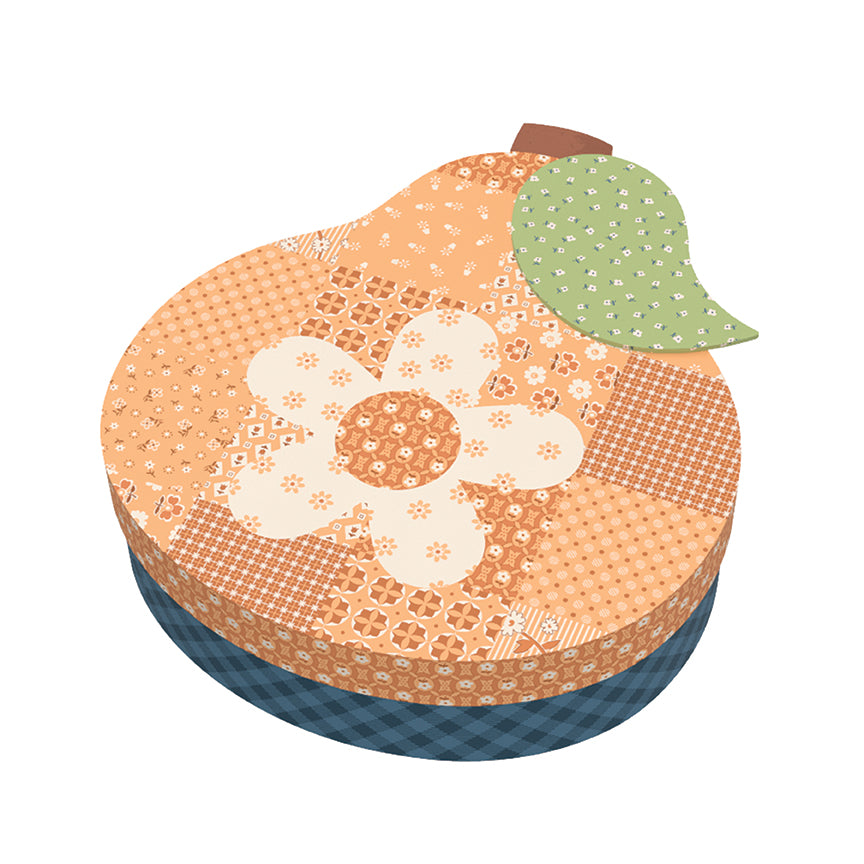 Sweet Golden Pears Quilt Kit featuring Denim & Daisy by Lori Holt