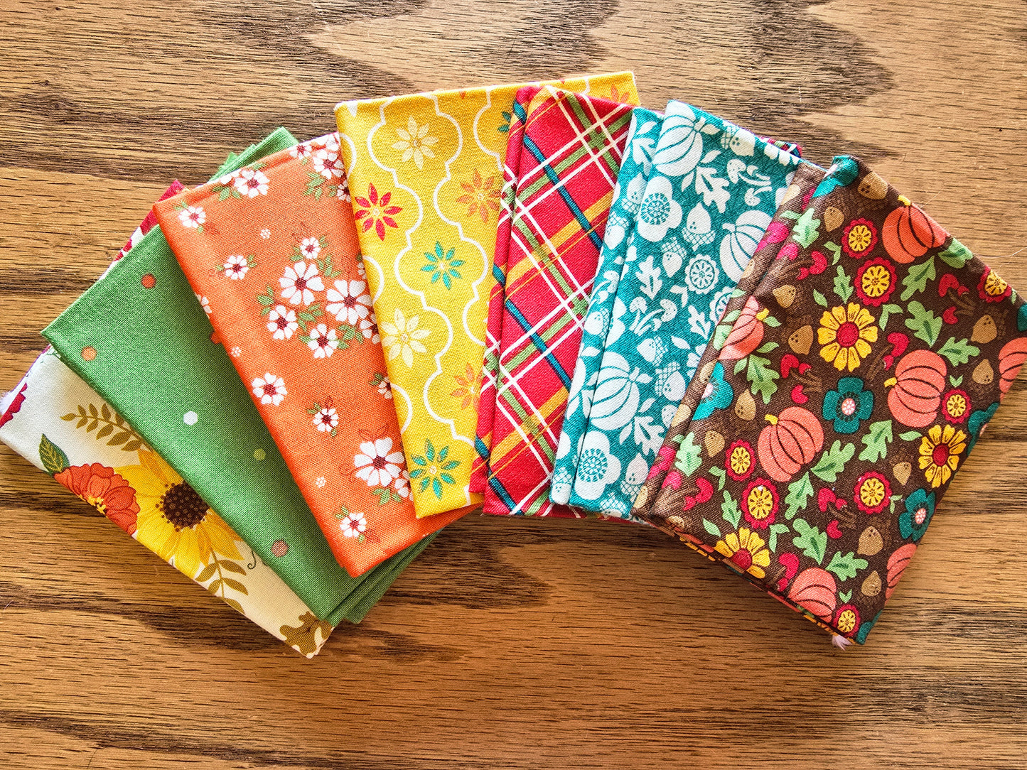 Autumn Afternoon 7 piece fat quarter bundle by Heather Peterson