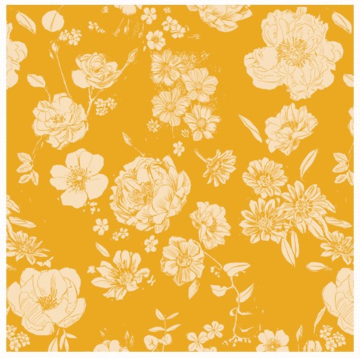 Potager Flowers for Mom Sunshine by Sharon Holland for Art Gallery Fabrics