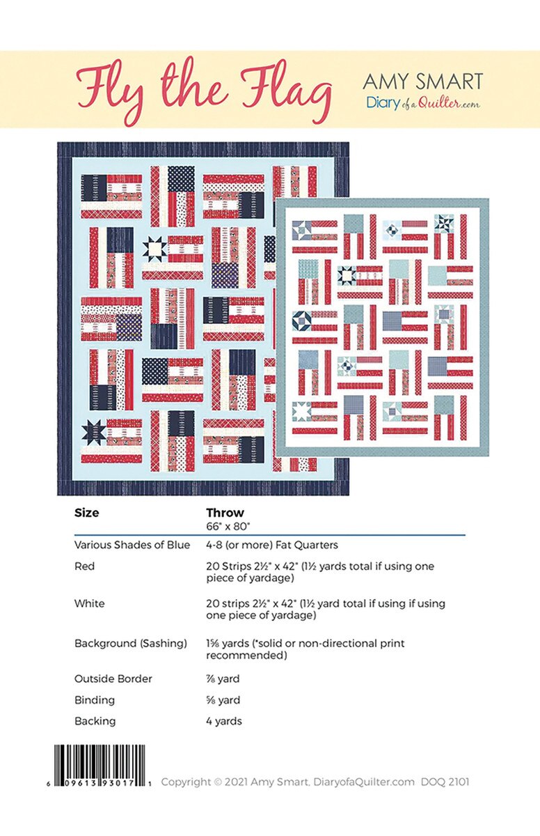 Fly the Flag Quilt Pattern by Amy Smart