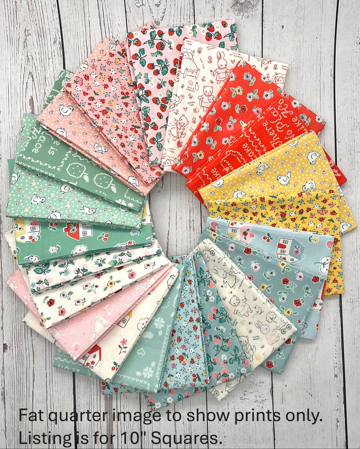 Home Sweet Home 10" Squares by Elea Lutz for Poppie Cotton