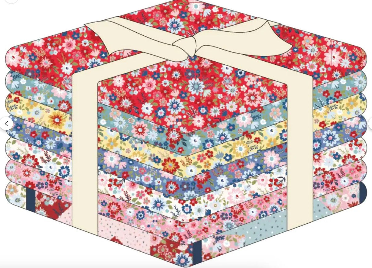 Hooray Liberty Fat Quarter Bundle by Lori Woods for Poppie Cotton