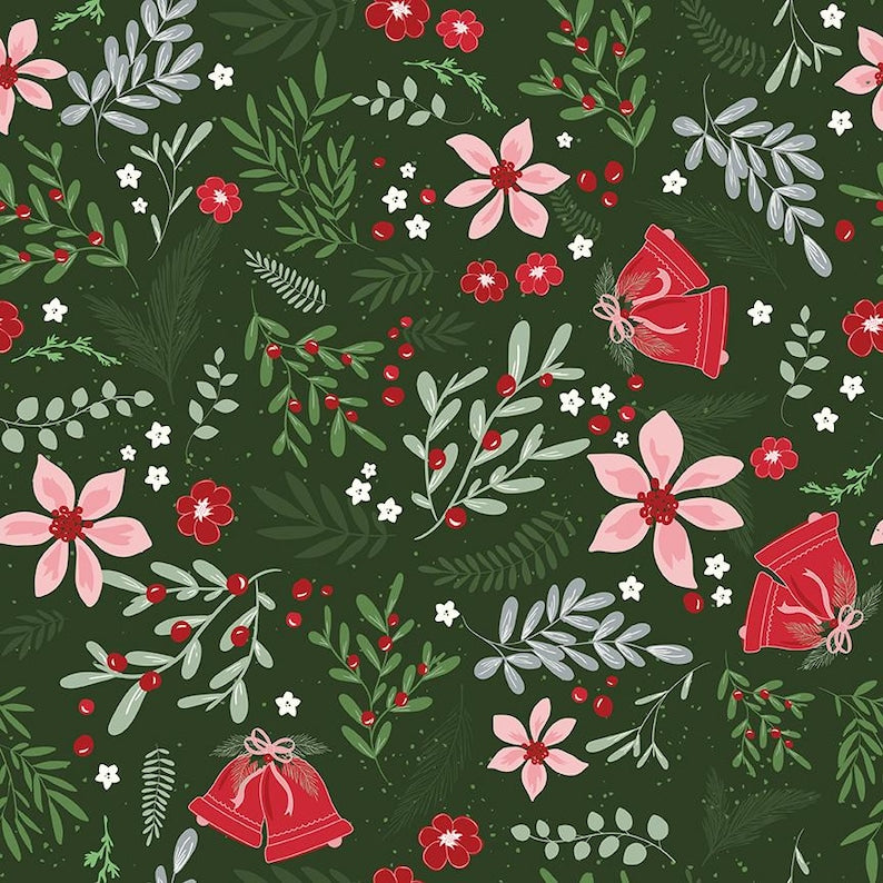 Mistletoe & Holly Main Forest Print by Beverly McCullough