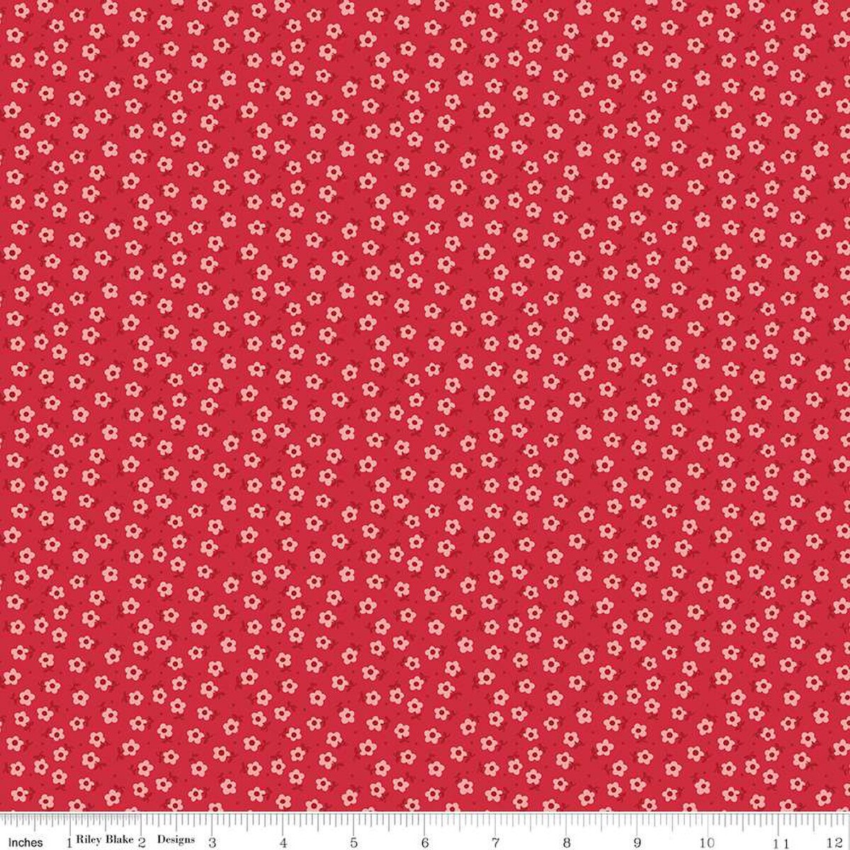 Mercantile Tenderhearted in Riley Red by Lori Holt