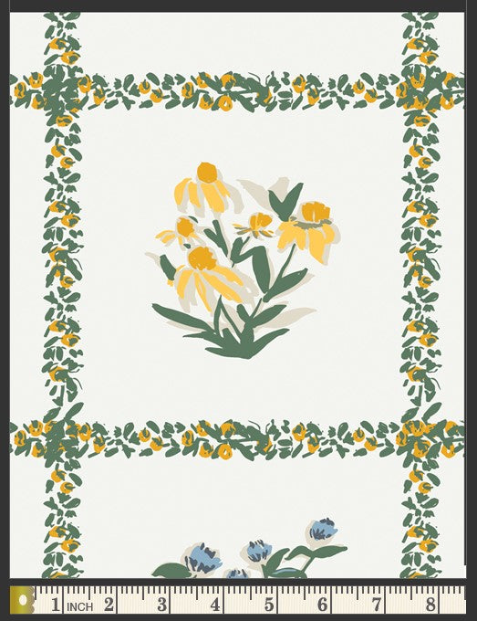 Potager Kitchen Garden Panel by Sharon Holland for Art Gallery Fabrics