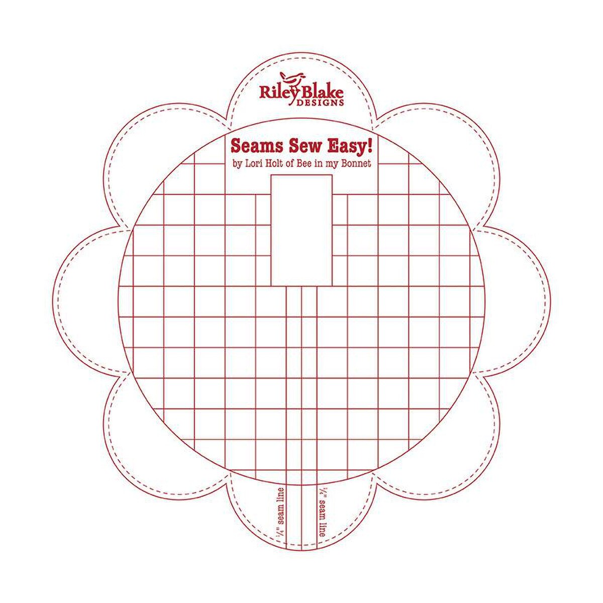 Lori Holt Seams Sew Easy™ Seam Guide Red