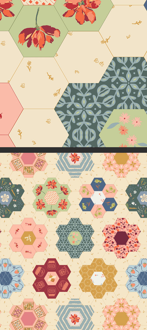 Summer Homestead Garden Dream by Sewcial Bee Collective - 108" Wide Back
