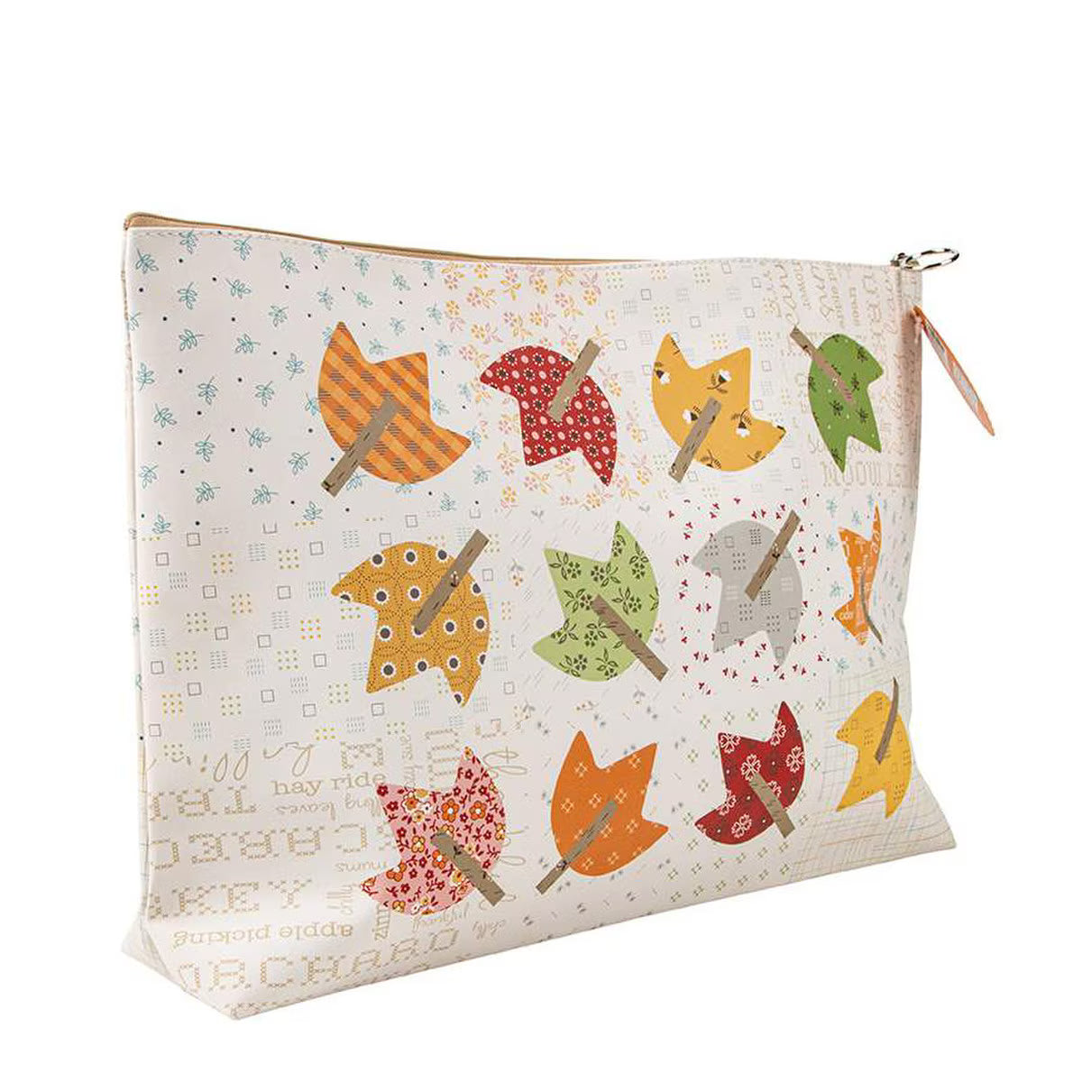 Autumn Vinyl Project Bag by Lori Holt