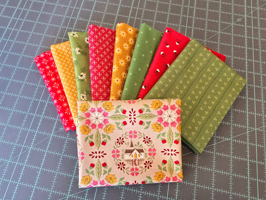 Lori Holt Christmas Fat Quarter Bundle - 9 pieces