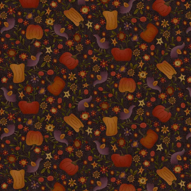 Bountiful Blessings 3632-93 Black/Brown by Janet Nesbitt