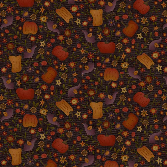 Bountiful Blessings 3632-93 Black/Brown by Janet Nesbitt