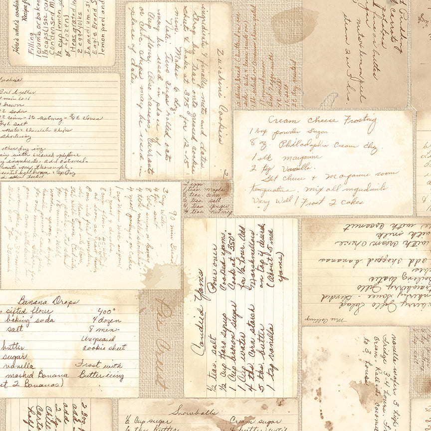Baked With Love Wide Back Recipes Tea Dye by Lori Holt