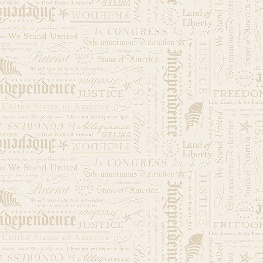Independence Declaration Cream by Riley Blake Designs