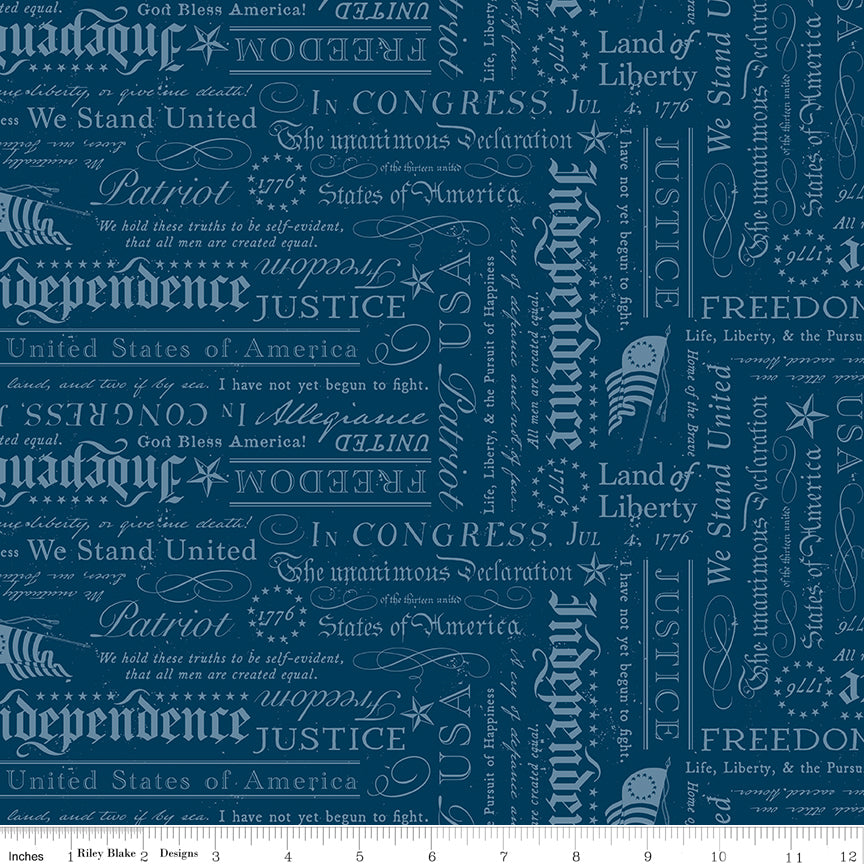 Independence Declaration Oxford by Riley Blake Designs