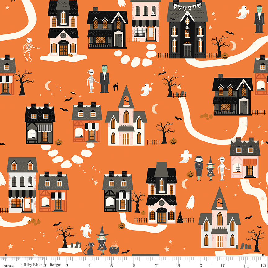 Frank and Friends Houses Orange by My Minds Eye