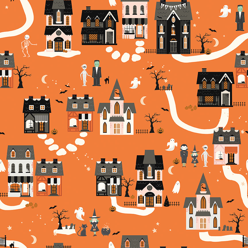Frank and Friends Houses Orange by My Minds Eye
