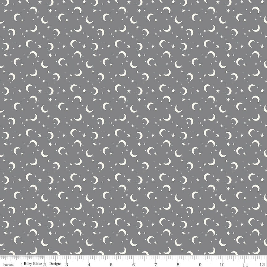 Frank and Friends Moon & Stars Gray by My Minds Eye