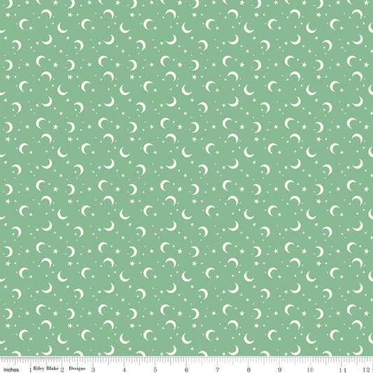Frank and Friends Moon & Stars Green by My Minds Eye