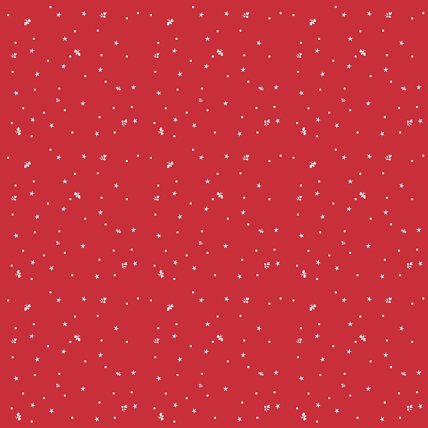 Firework Fields Fireflies Red by Gracey Larson