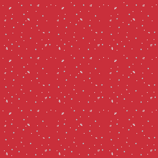 Firework Fields Fireflies Red by Gracey Larson