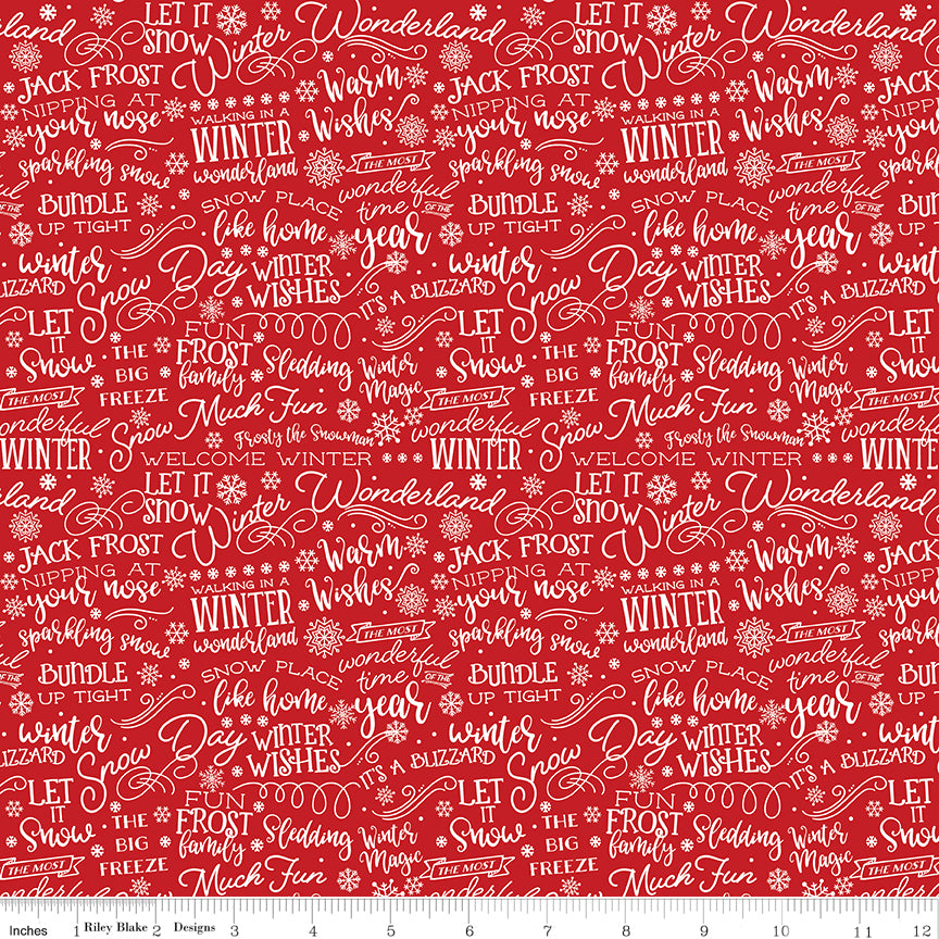 A Perfect Winter Text Red by Lori Whitlock