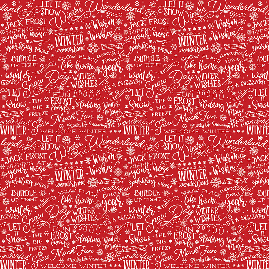 A Perfect Winter Text Red by Lori Whitlock