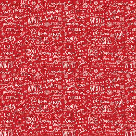 A Perfect Winter Text Red by Lori Whitlock