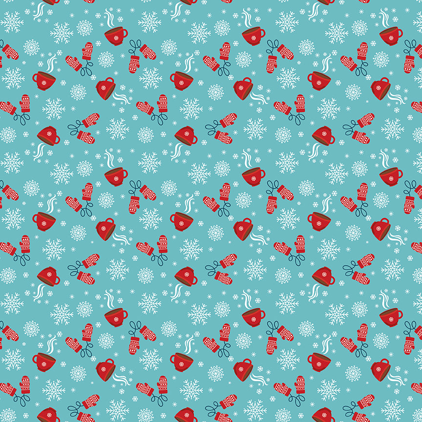 A Perfect Winter Cocoa Blue by Lori Whitlock