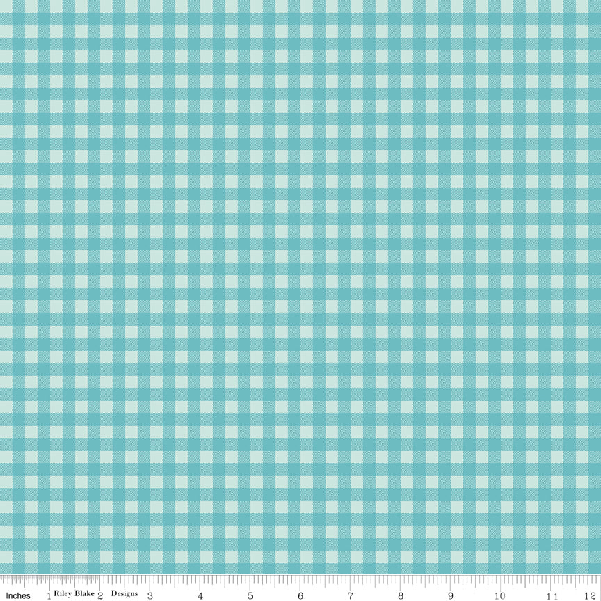 A Perfect Winter Plaid Blue by Lori Whitlock
