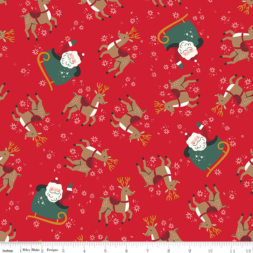 The North Pole Reindeer Toss Tomato by My Mind's Eye - FLANNEL