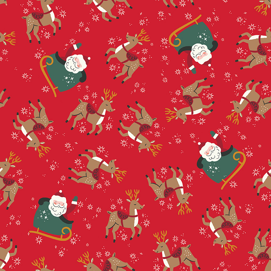The North Pole Reindeer Toss Tomato by My Mind's Eye - FLANNEL
