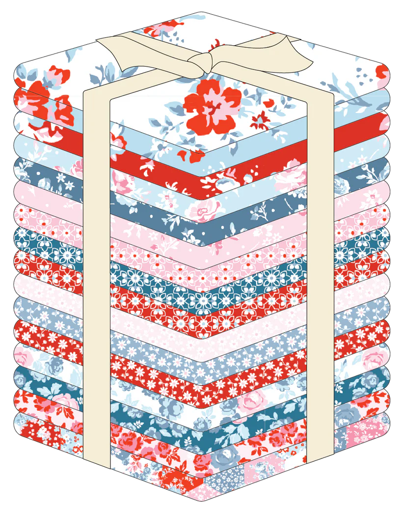 Elise Fat Quarter Bundle by Terri Henson for Poppie Cotton