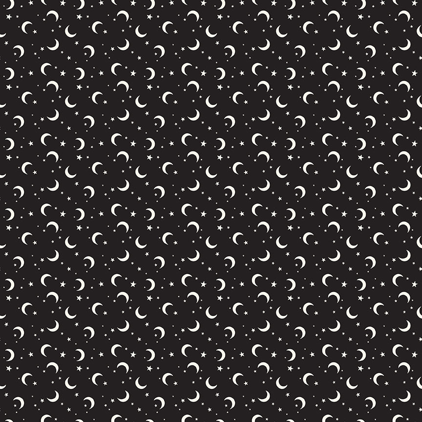 Frank and Friends Moon & Stars Black by My Minds Eye