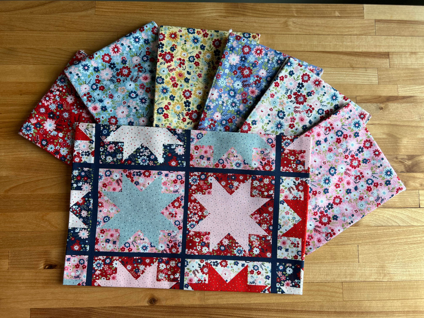 Hooray Liberty Fat Quarter Bundle by Lori Woods for Poppie Cotton