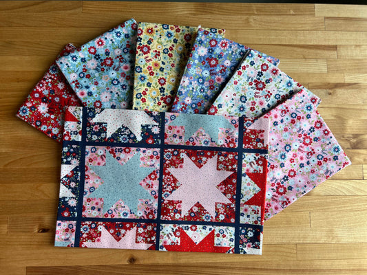 Hooray Liberty Fat Quarter Bundle by Lori Woods for Poppie Cotton