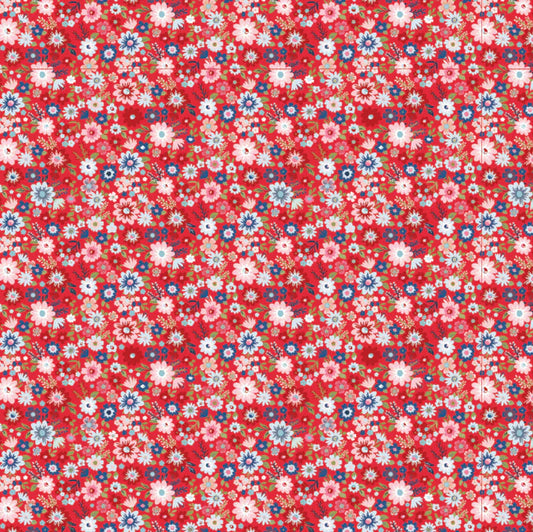 Hooray Liberty in Red by Lori Woods for Poppie Cotton