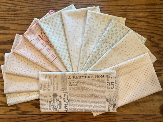 Farmer's Daughter Half Yard Bundle Backgrounds by Lori Holt