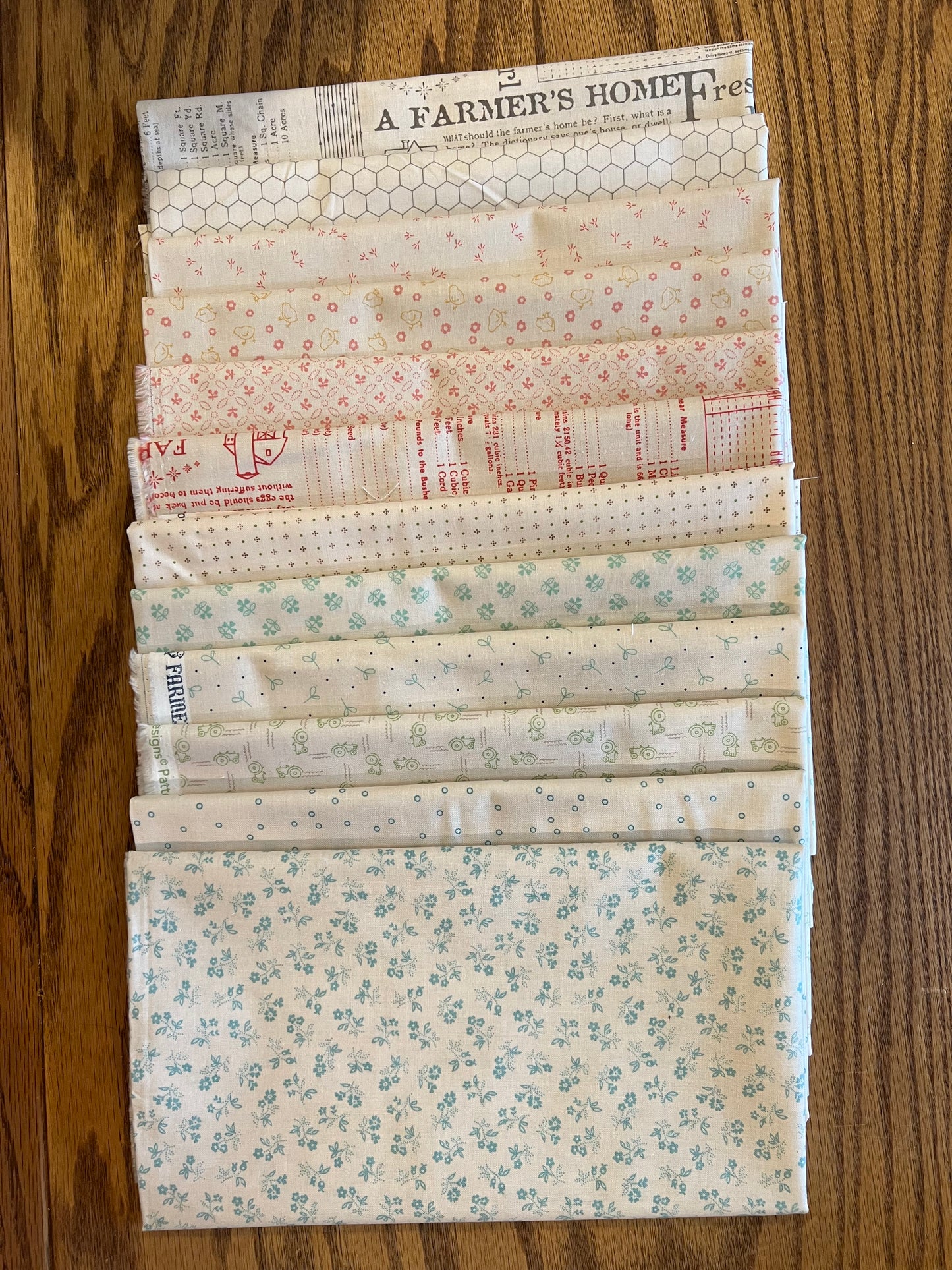 Farmer's Daughter Half Yard Bundle Backgrounds by Lori Holt