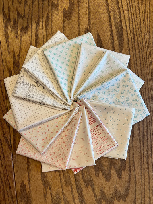Farmer's Daughter Fat Quarter Bundle Backgrounds by Lori Holt