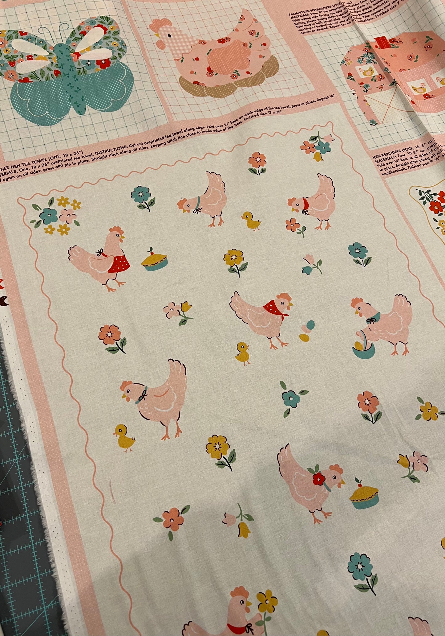Farmhouse Fancy Fat Quarter Bundle 10 pieces + Panel