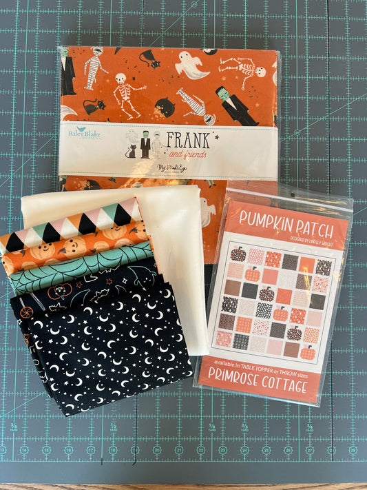 Pumpkin Patch Quilt Kit Featuring Frank and Friends by My Mind's Eye