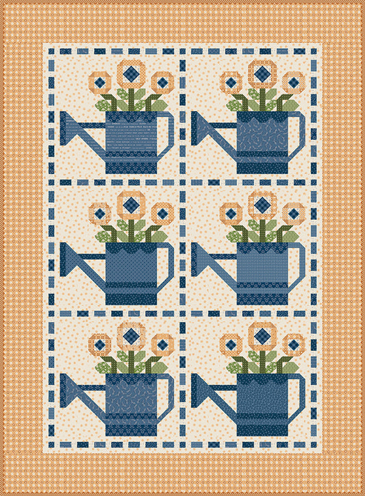 Denim and Daisy Bloom and Grow Quilt Kit by Lori Holt