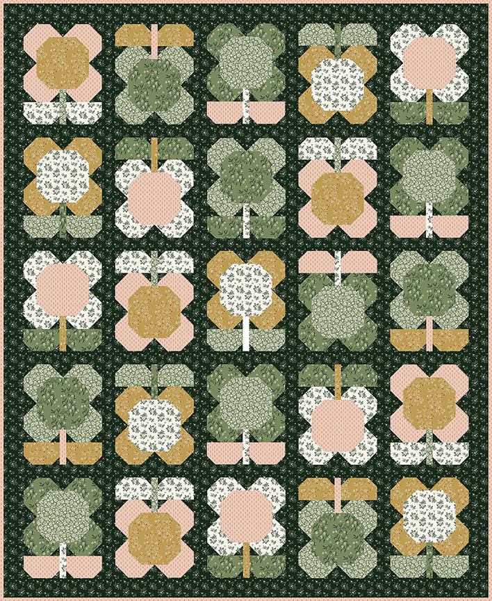 Folk Blooms Quilt Kit featuring Before the Bloom by Danelys Sidron