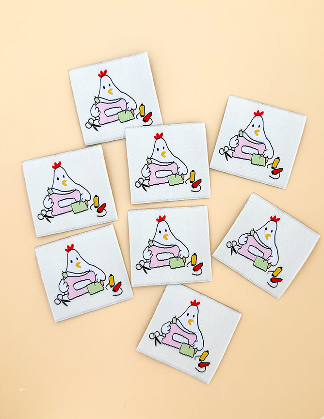 Minki Kim Sewing Chicken Woven Labels