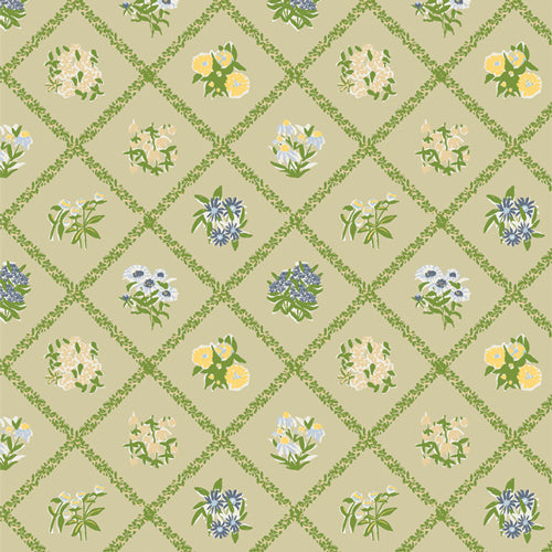 Potager Cottage Garden Abloom by Sharon Holland for Art Gallery Fabrics