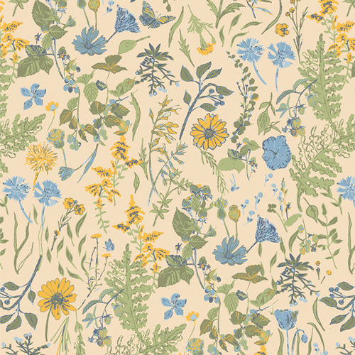 Potager Peaceful Meadow Dawn by Sharon Holland for Art Gallery Fabrics