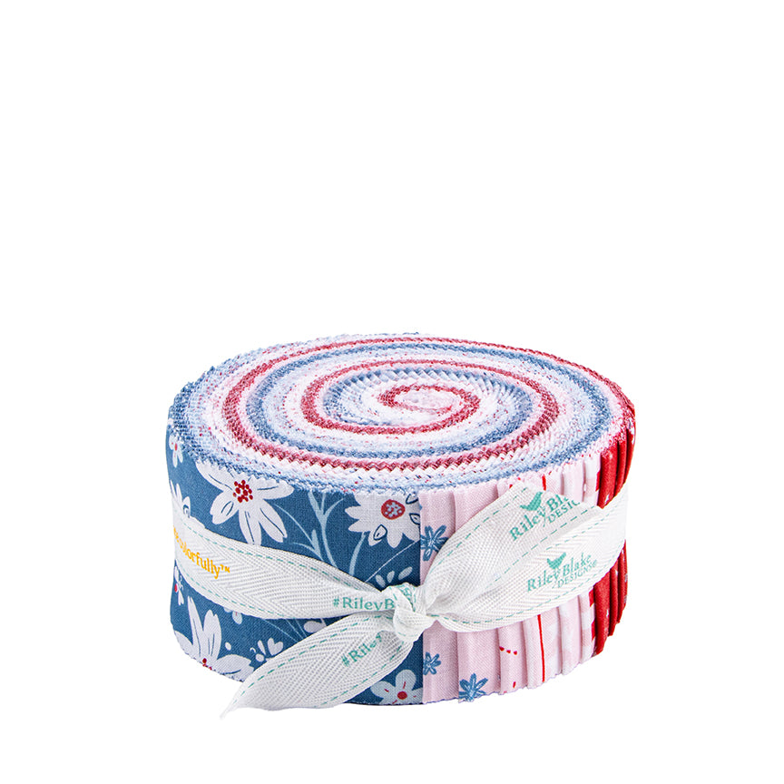 Firework Fields Rolie Polie by Gracey Larson - 40 pieces